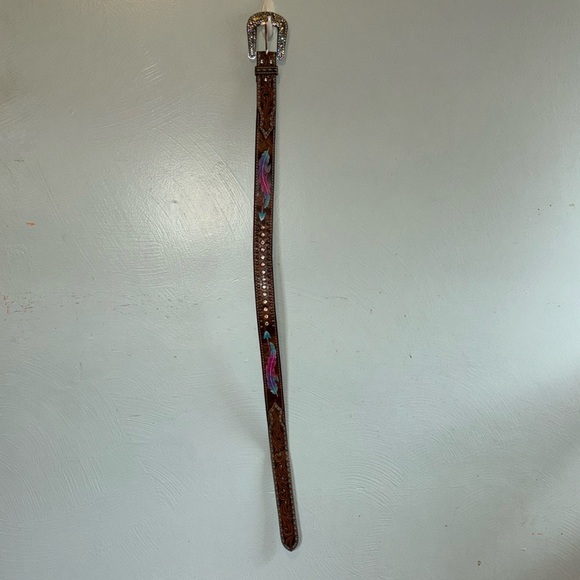 Angel Ranch hand tooled belt - Picture 6 of 7